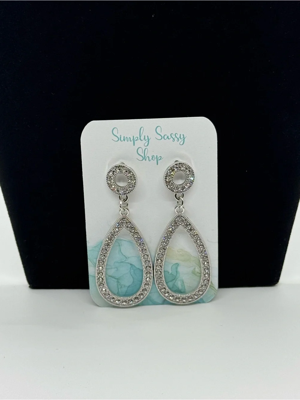 Silver Teardrop Earrings